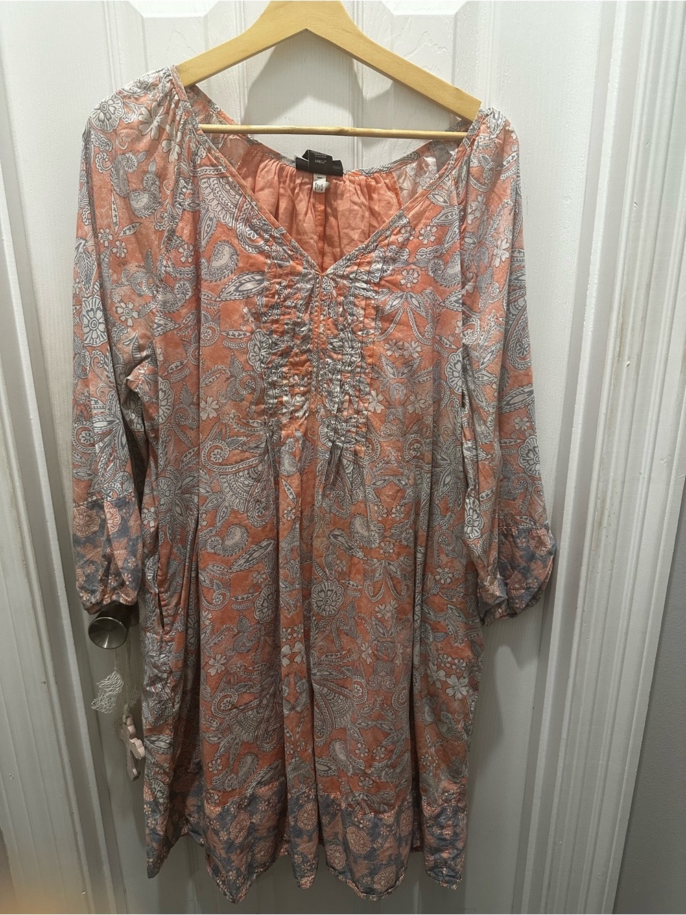 Lane Bryant 100% cotton boho dress